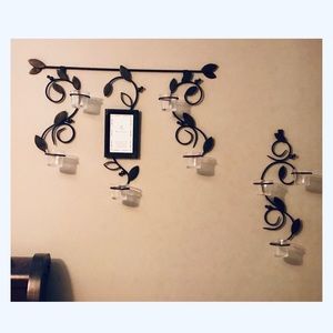 Home Interior frame/candle holders
